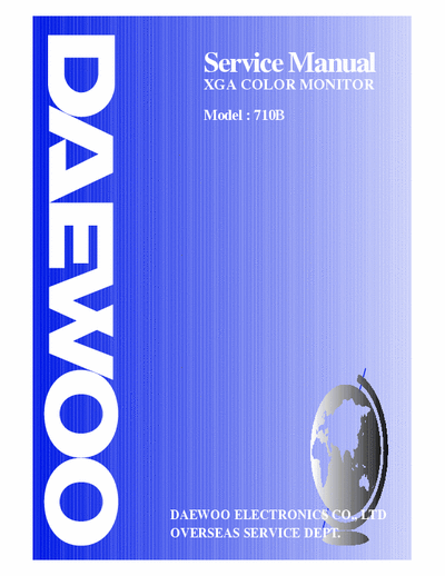 Daewoo 710B Service Manual